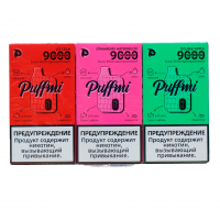 (М) Одноразовая электронная сигарета Puffmi Dura 9000 - Клубника арбуз